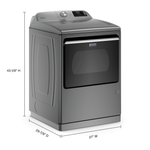 Maytag Metallic Slate Smart Gas Dryer with Steam (7.4 cu.ft.) - MGD7230HC