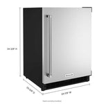 KitchenAid Stainless Steel Under-Counter Refrigerator (5.0 cu. ft.) - KURR114KSB