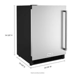 KitchenAid Stainless Steel Under-Counter Refrigerator (4.9 cu. ft.) - KURL114KSB