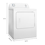Amana White Gas Dryer (6.5 Cu. Ft.) - NGD4655EW