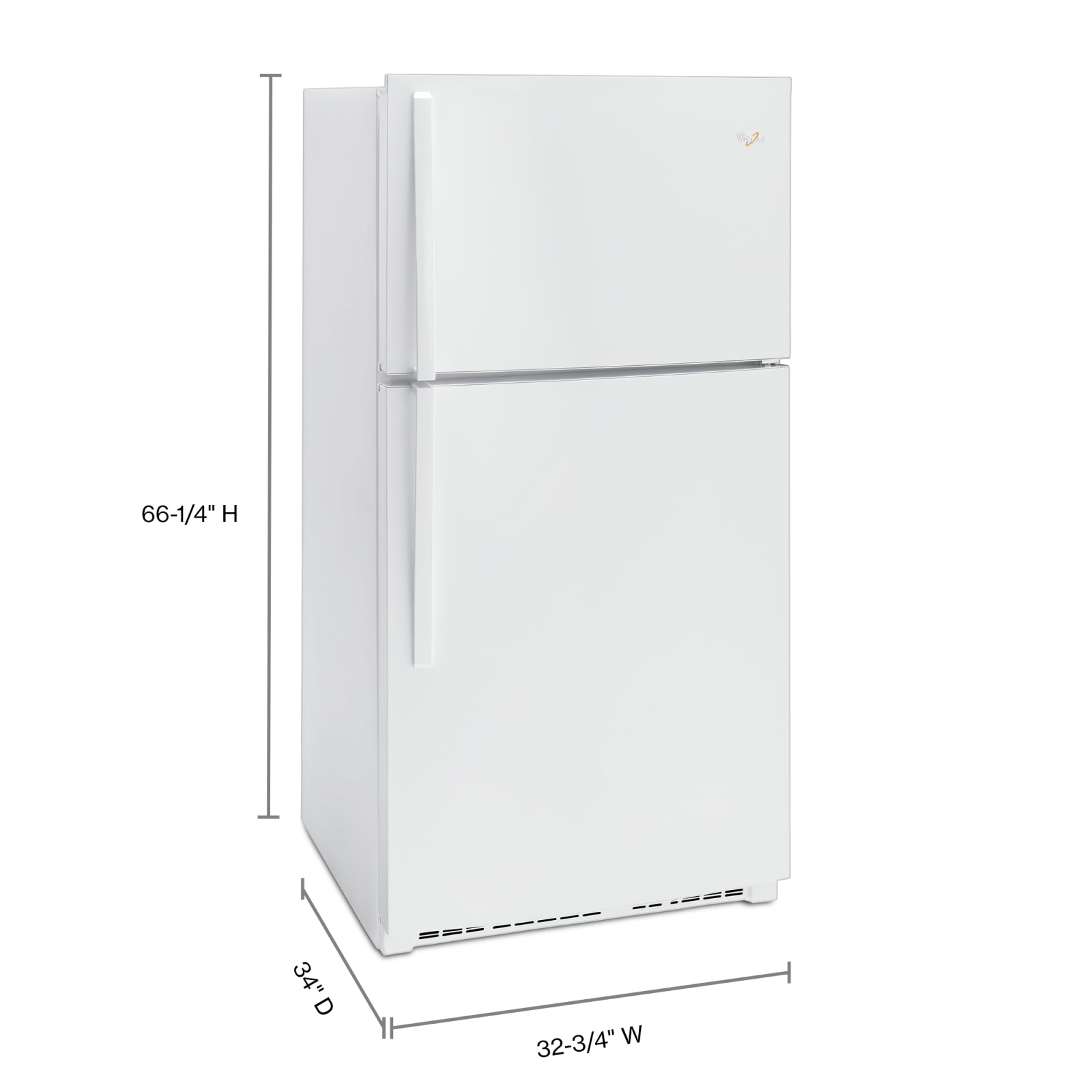 Whirlpool White Top-Freezer Refrigerator (21.3 Cu. Ft.) - WRT541SZDW