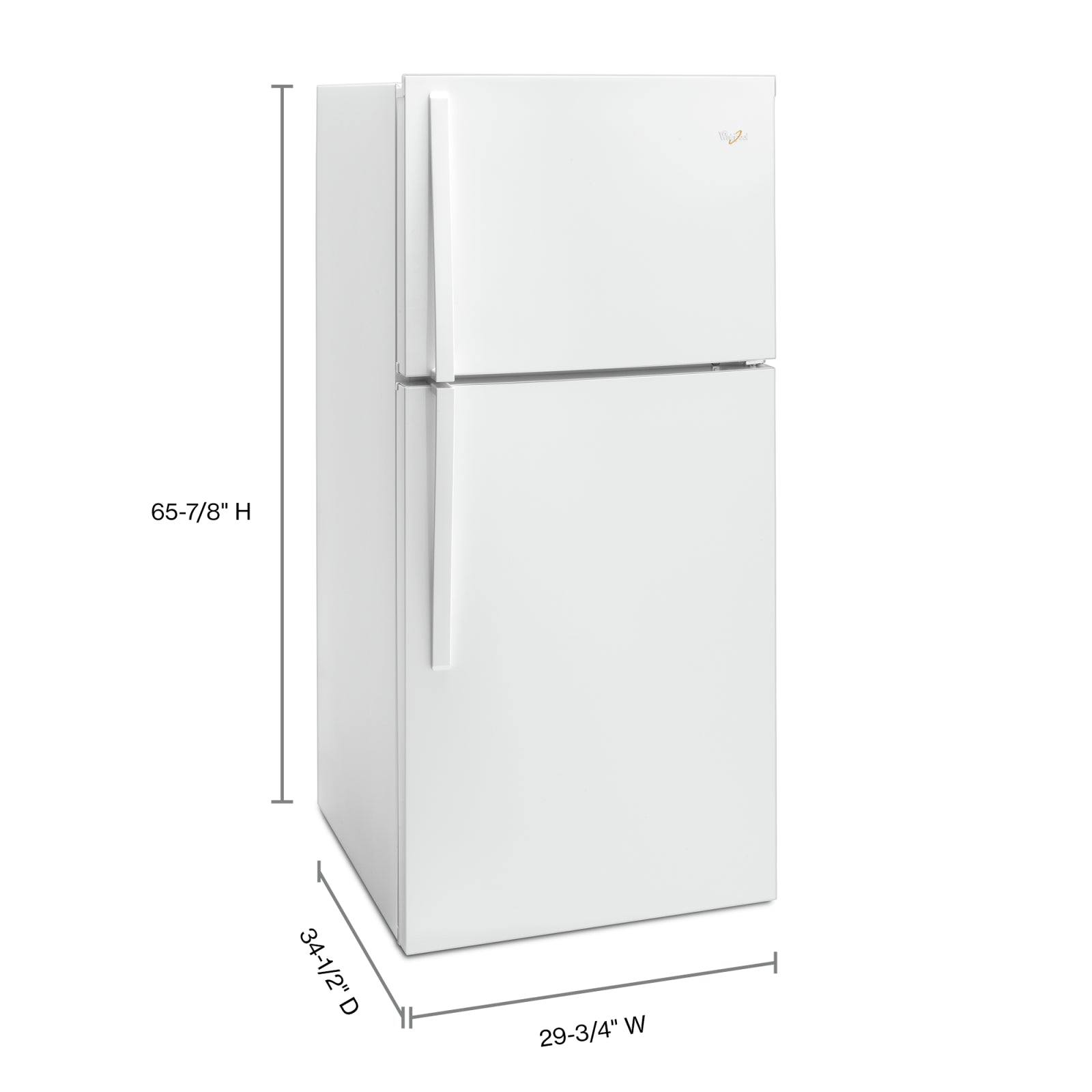 Whirlpool White Top-Freezer Refrigerator (19.2 Cu. Ft.) - WRT549SZDW