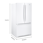 Whirlpool White Counter-Depth French Door Refrigerator (20 Cu. Ft.) - WRF540CWHW