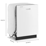 Whirlpool 24" White Dishwasher (55 dBA) - WDP560HAMW
