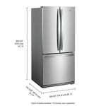 Whirlpool Stainless Steel French Door Refrigerator (20 Cu. Ft.)- WRF560SFHZ