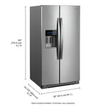 Whirlpool Stainless Steel Side-by-Side Refrigerator (28 Cu. Ft.) - WRS588FIHZ