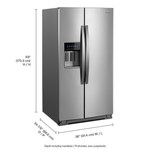 Whirlpool Stainless Steel Side-by-Side Refrigerator (28 Cu. Ft.) - WRS588FIHZ