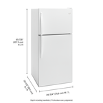 Whirlpool White Top-Freezer Refrigerator (18.2 Cu. Ft.) WRT318FZDW