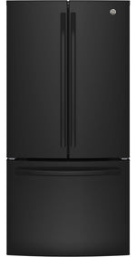 GE Black Counter-Depth French Door Refrigerator (18.6 Cu. Ft.) - GWE19JGLBB