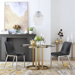 Teglberg Dining Chair - Black/Silver - Set of 2