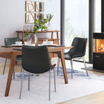 Teglberg Dining Chair - Black/Silver - Set of 2