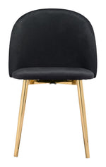 Nezh Elegant Dining Chair - Black/Gold - Set of 2