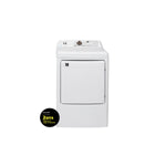 L2 White Electric Dryer with French Display (7.5 Cu. Ft) - LE52N1BWWCFR
