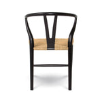 Jessbul Wishbone Dining Chair - Black/Natural