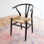 Jessbul Wishbone Dining Chair - Black/Natural