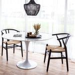 Jessbul Wishbone Dining Chair - Black/Natural