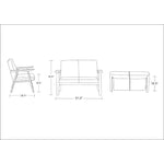 Ouidah Loveseat - Black