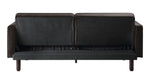 Bamble Adjustable Velvet Sofa Bed - Dark Brown