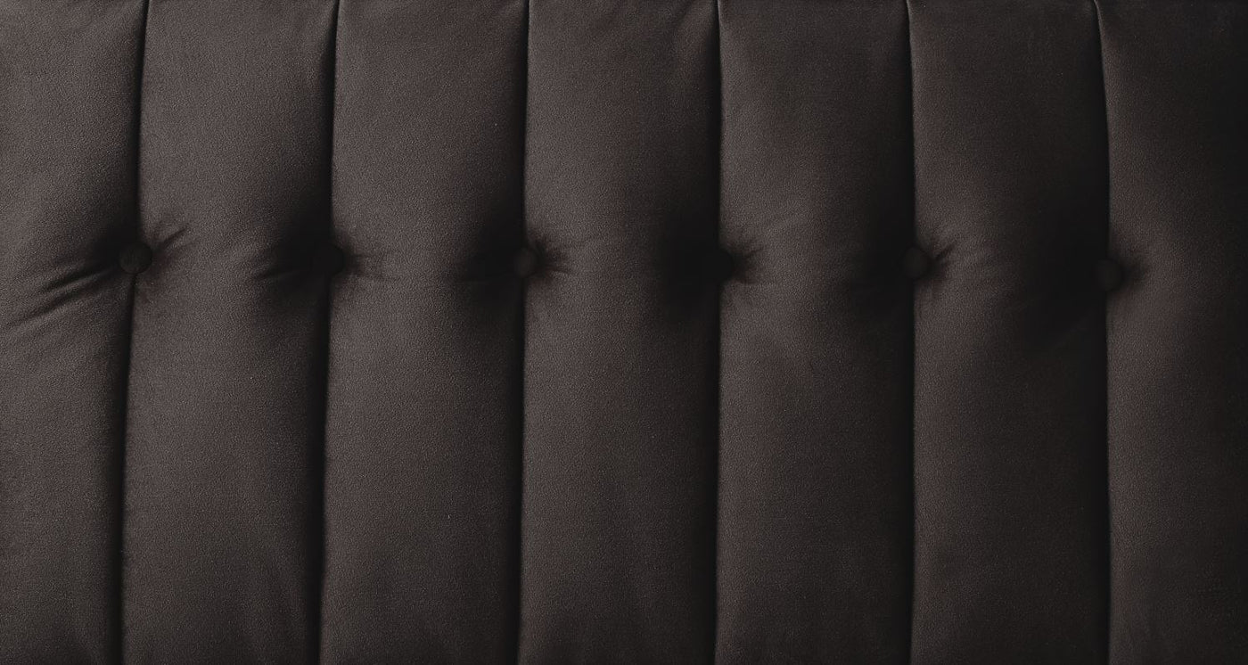 Bamble Adjustable Velvet Sofa Bed - Dark Brown