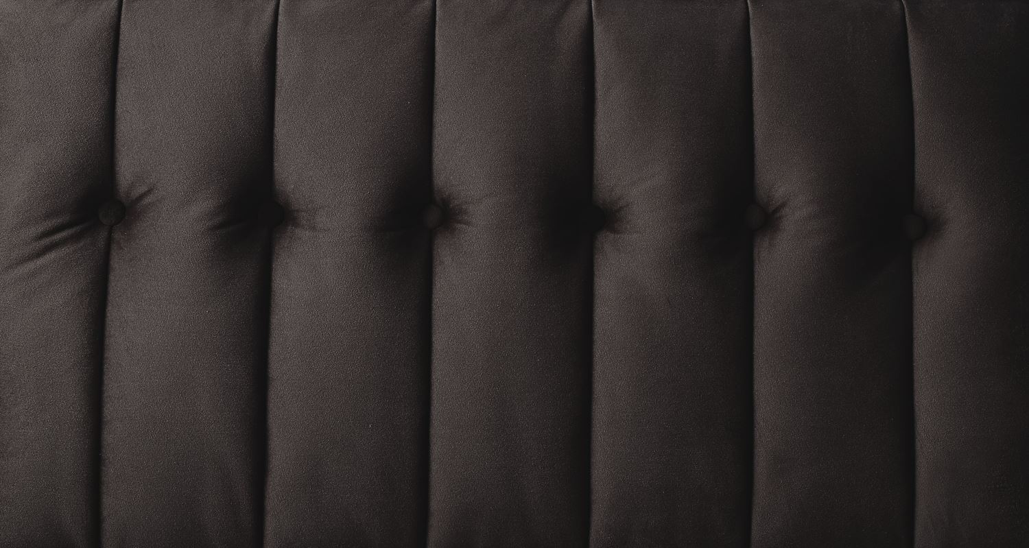 Bamble Adjustable Velvet Sofa Bed - Dark Brown