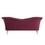 Taby Velvet Sofa - Red