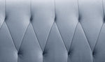 Dalvic Velvet Sofa - Light Grey