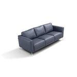 Goillet Italian Leather Sofa - Blue