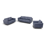 Goillet Italian Leather Sofa - Blue