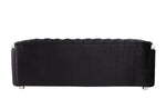 Katla Velvet Sofa - Black