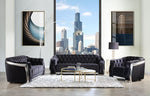 Katla Velvet Sofa - Black