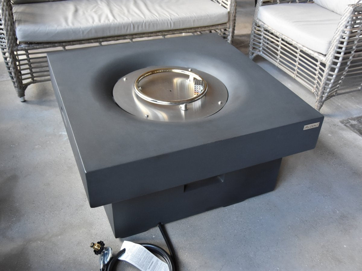 Yak Loum Concrete Lava Stone Fire Pit (Modeno) â€“ Propane