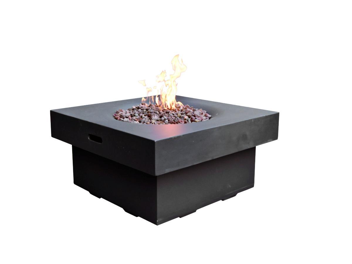 Yak Loum Concrete Lava Stone Fire Pit (Modeno) â€“ Propane