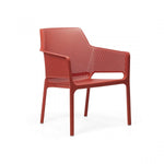 Nardi Net Relax Outdoor Dining Arm Chair - Red (Set of 2)