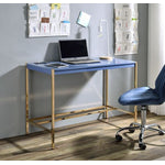 Loher Writing Desk with USB - Navy Blue