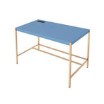 Loher Writing Desk with USB - Navy Blue