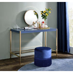 Loher Writing Desk with USB - Navy Blue