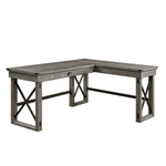 Eichstatt L-Shaped Desk with Lift Top - Grey Oak