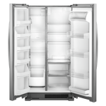 Whirlpool Monochromatic Stainless Steel Side-by-Side Refrigerator (25 Cu. Ft.) - WRS315SNHM