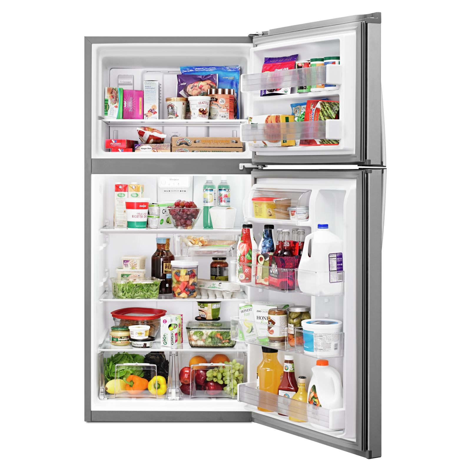 Whirlpool Stainless Steel Top-Freezer Refrigerator (19.2 Cu. Ft.) - WRT549SZDM