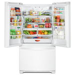 Whirlpool White Counter-Depth French Door Refrigerator (20 Cu. Ft.) - WRF540CWHW