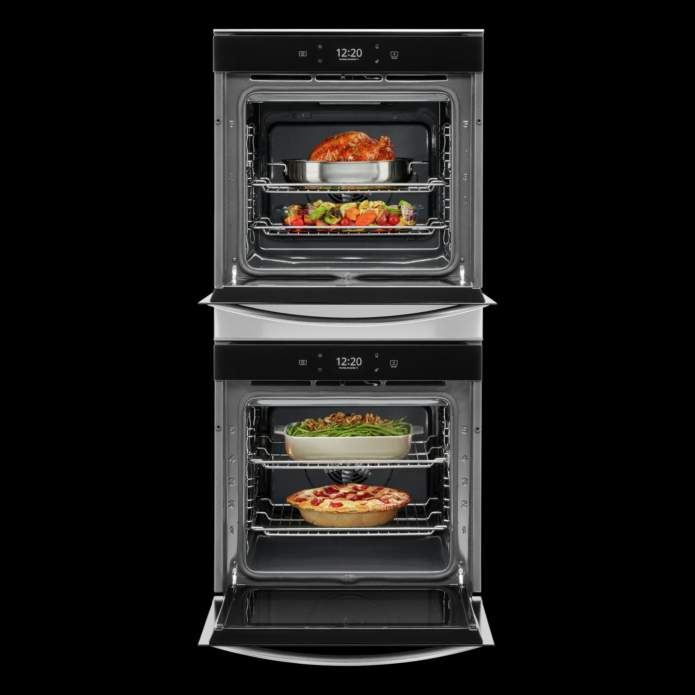 Whirlpool Fingerprint Resistant Stainless Steel 24" Smart Double Wall Oven (5.80 Cu. Ft) - WOD52ES4MZ