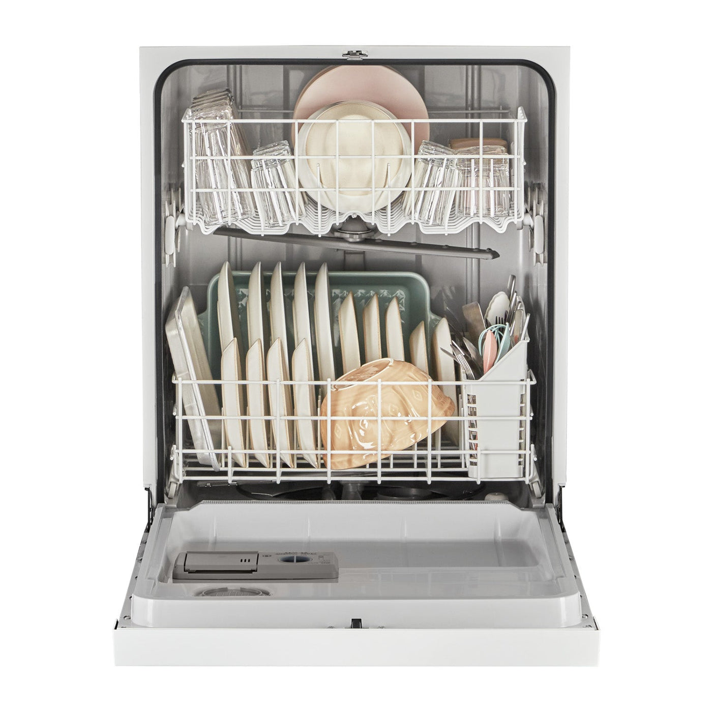 Whirlpool 24" White Dishwasher with Boost Cycle (57 dBA) - WDF341PAPW