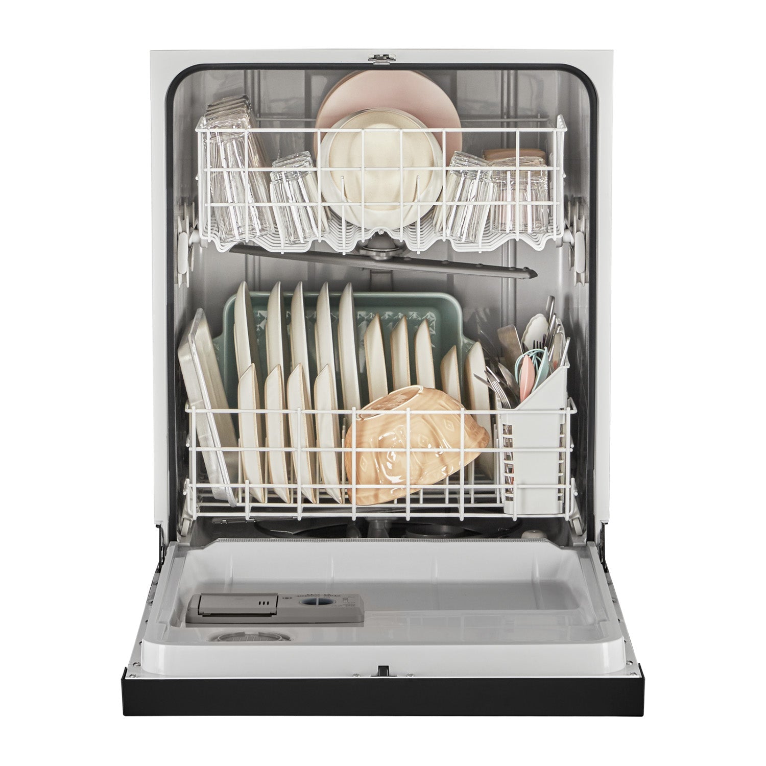 Whirlpool 24" Black Dishwasher with Boost Cycle (57 dBA) - WDF341PAPB