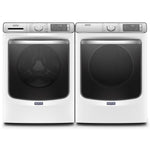 Maytag White Front-Load Washer (5.8 cu. ft.) & Gas Dryer (7.3 cu. ft.) - MHW8630HW/MGD8630HW