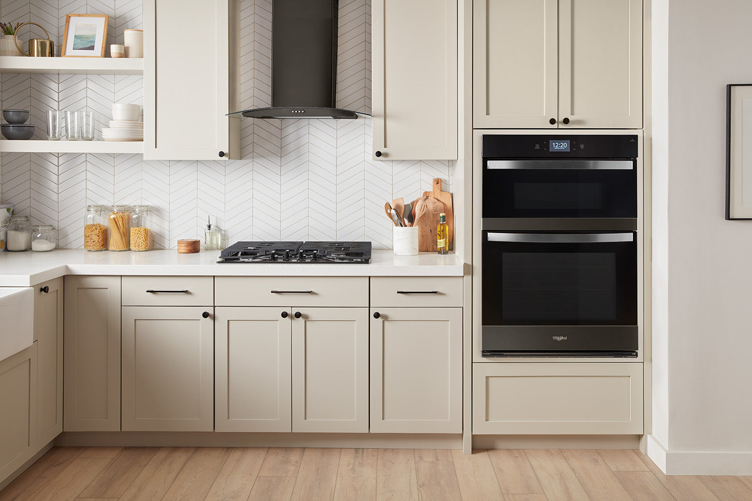 Whirlpool Black Stainless Steel with PrintShield™ Finish Combi Wall Oven (6.4 Cu Ft) - WOEC7030PV