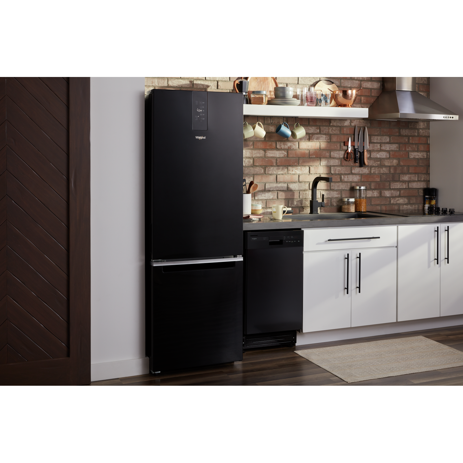 Whirlpool Black 24" Bottom Mount Refrigerator (12.9 Cu.Ft) - WRB533CZJB