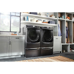 Maytag Volcano Black Front-Load Washer (5.2 cu. ft.) & Electric Dryer (7.3 cu. ft.) - MHW5630MBK/YMED5630MBK