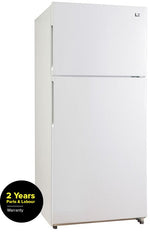 L2 White Top-Freezer Refrigerator (18.0 cu. ft.) - LRT18S4AWWC--