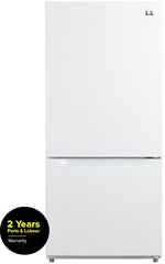 L2 White Bottom-Freezer Refrigerator (18.7 cu. ft.) - LRB19B5AWWC--