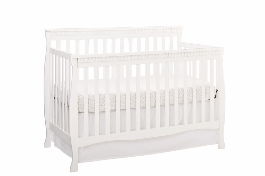 Emery Convertible Slat Crib - White